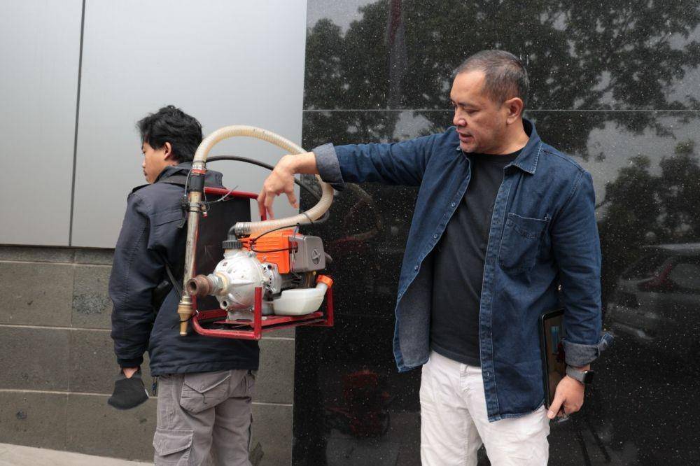 Wujud Portable Fire Pump karya mahasiswa dan dosen Unpas (Istimewa)
