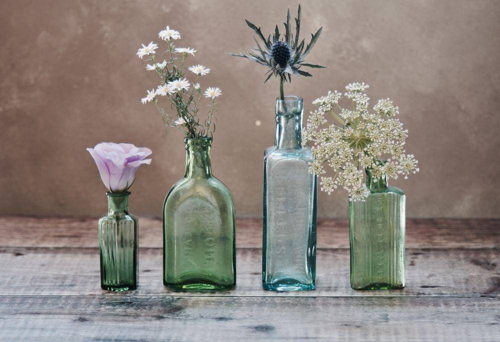 ilustrasi vas dari botol (unsplash.com/James Cousins)