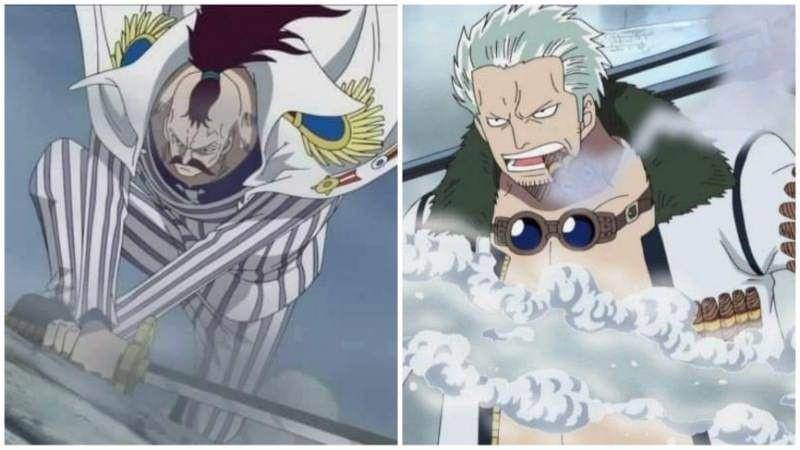 Momonga dan Smoker. (Dok. Toei Animation/One Piece)