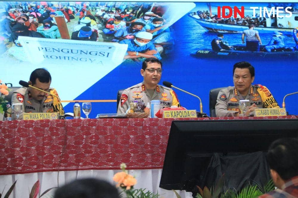 Konferensi akhir tahun yang digelar Polda Aceh. (Dokumentasi Humas Polda Aceh untuk IDN Times)
