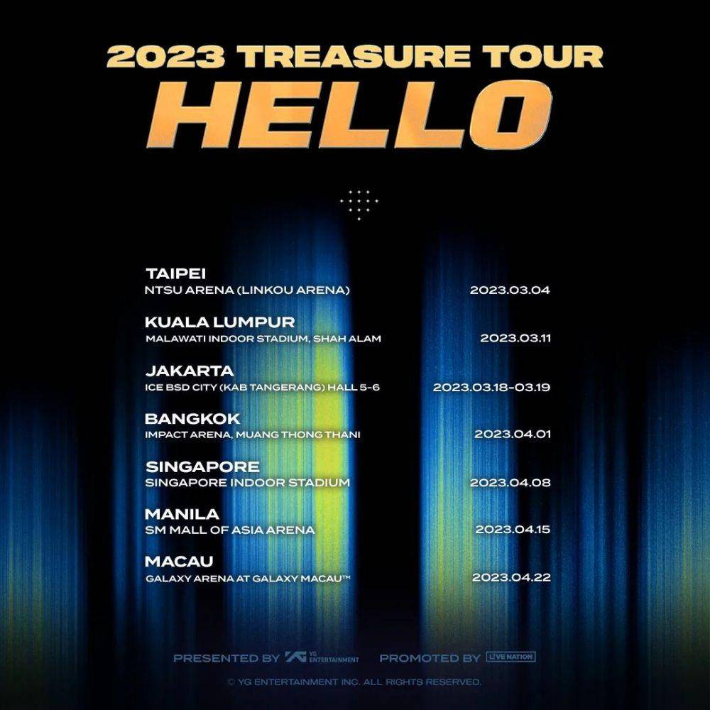 Pengumuman tur konser TREASURE [HELLO]. (instagram.com/yg_ent_official)