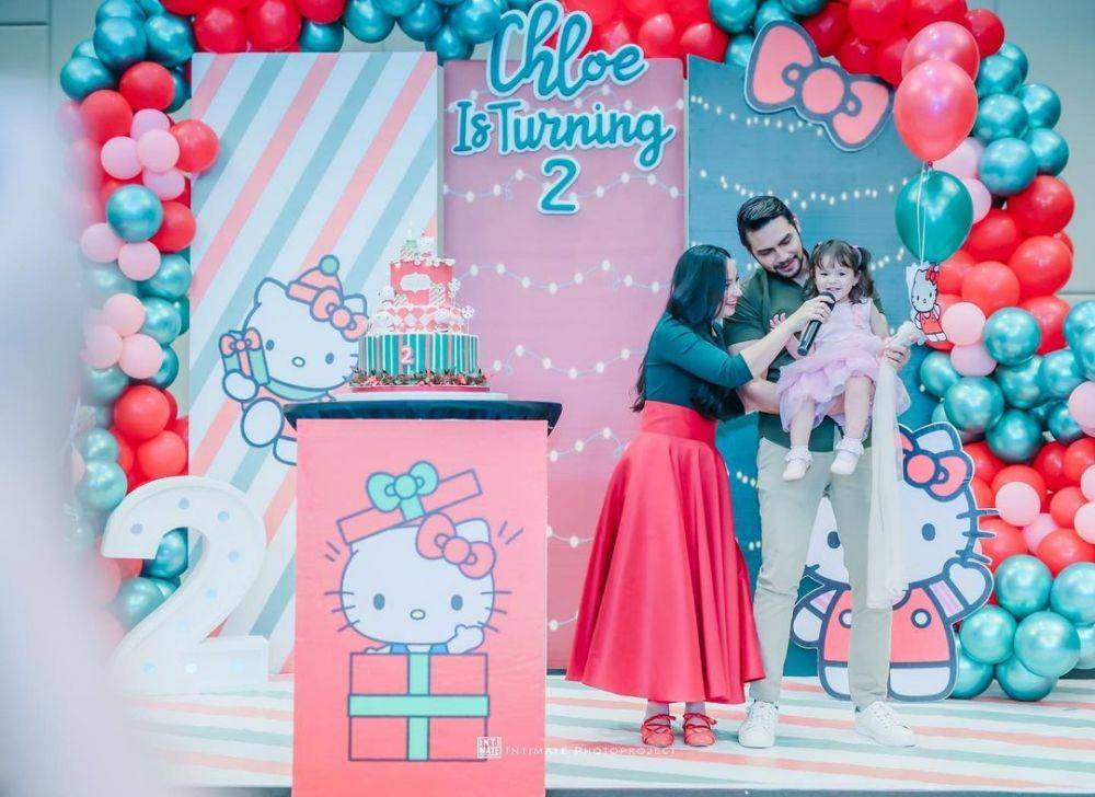 acara ulang tahun kedua Chloe (instagram.com/asmirandah89)