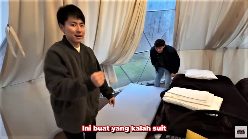 Momen Jerome Polin dan Waseda boys glamping di Gunung Fuji (youtube.com/@nihongomantappu)