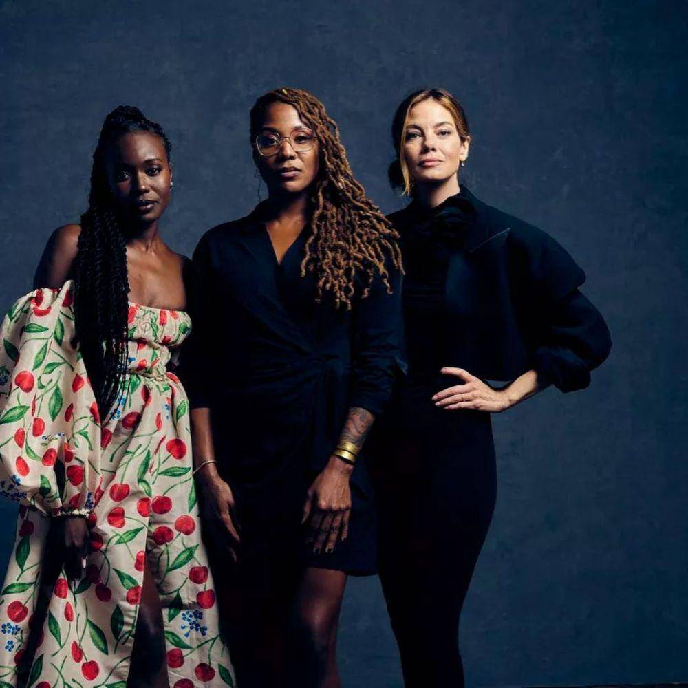 Anna Diop (aktor), Nikyatu Jusu (sutradara), dan Michelle Monaghan (aktor) (instagram.com/nikyatu)