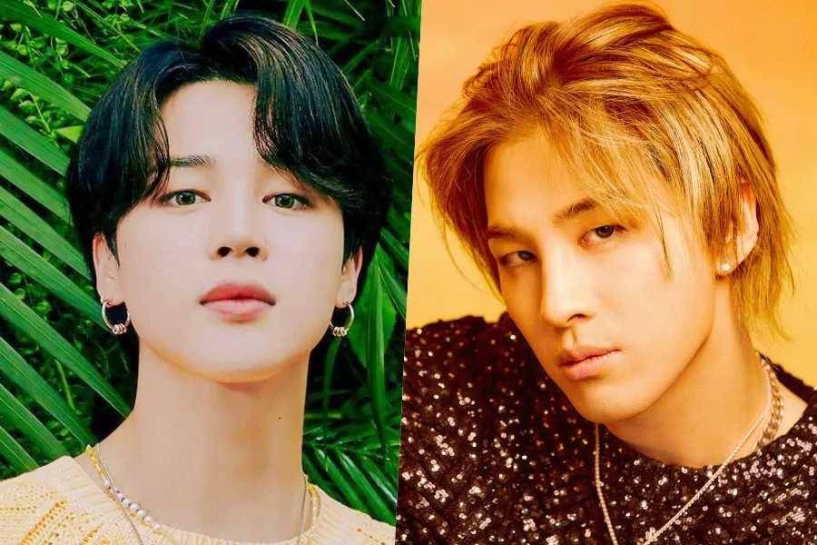Jimin BTS dan Taeyang BIGBANG. (Soompi)