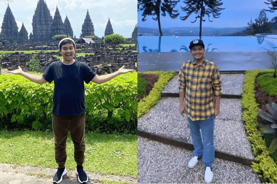Potret OOTD kasual ala Indra Bekti (instagram.com/indrabekti)