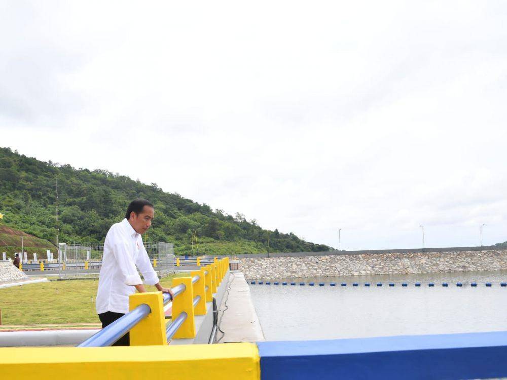 Presiden Jokowi resmikan Bendungan Beringin Sila, Sumbawa, NTB, Kamis (29/12/2022) (dok. Sekretariat Presiden)