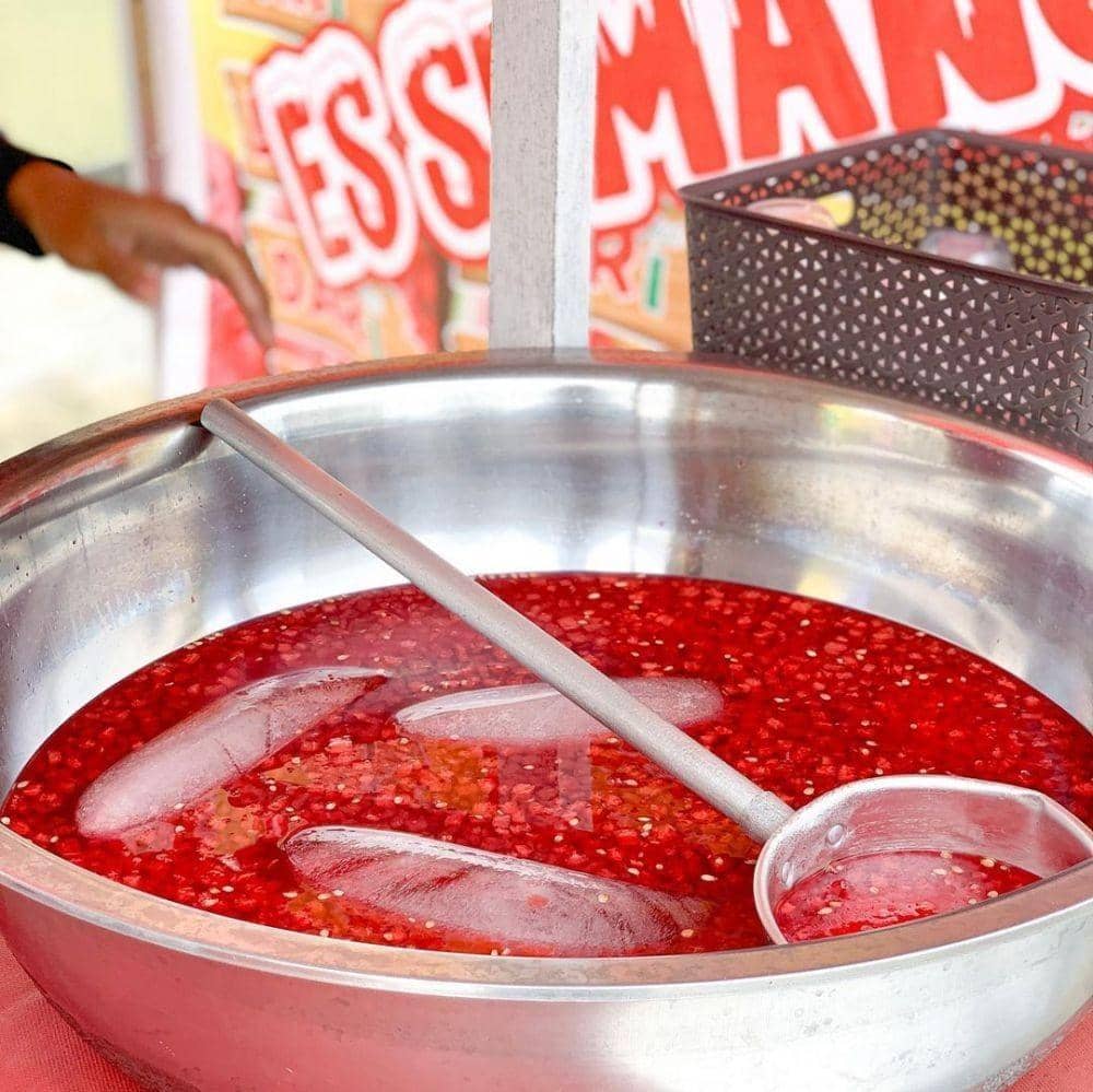 Ilustrasi es semangka india (instagram.com/jamuannusantara)