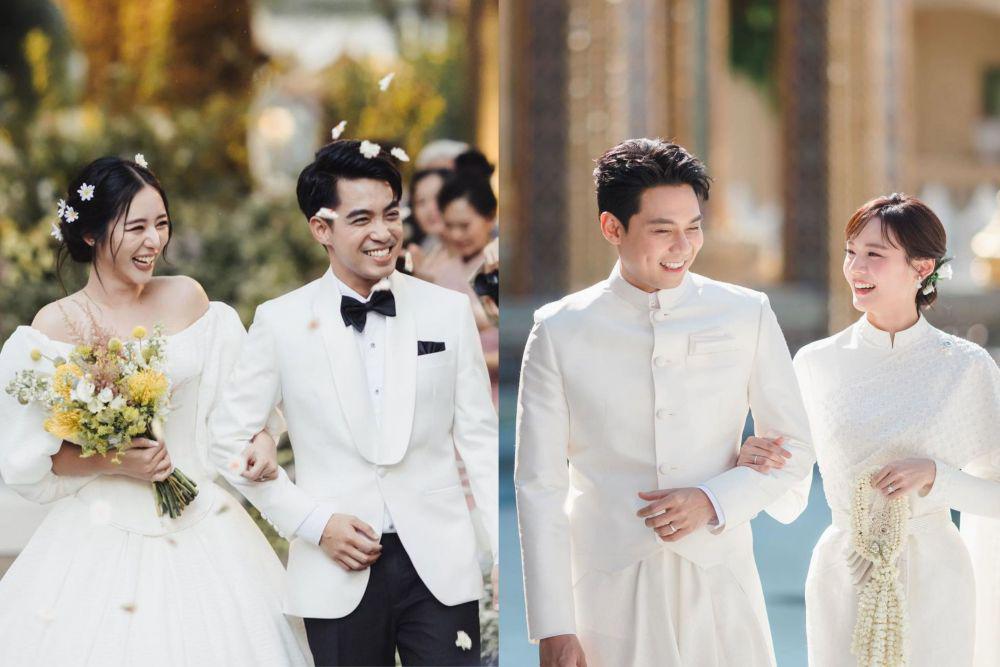 Ikrarkan Janji Suci, 9 Potret Pernikahan Artis Thailand di Tahun 2022