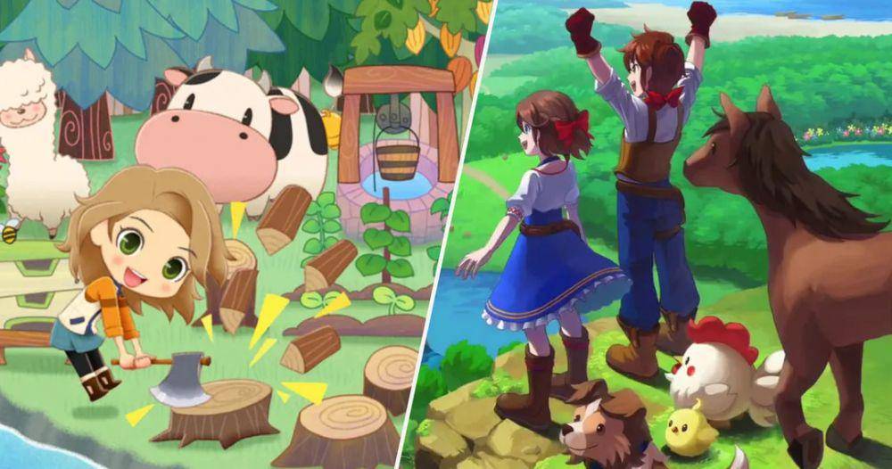 Ilustrasi game Story of Seasons dan Harvest Moon (Dok. The Gamer.com/Marvelous dan Natsume)