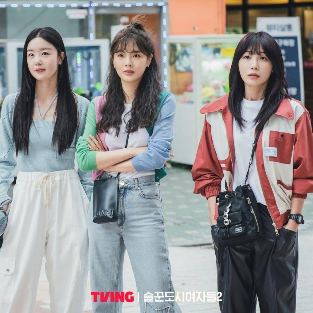 Han Sun Hwa, Lee Sun Bin, dan Jung Eun Ji (instagram.com/tving.official)