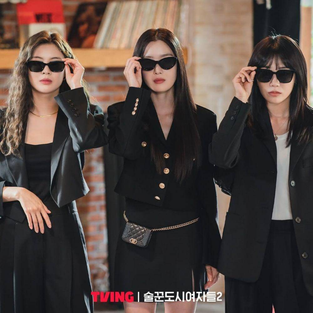 Lee Sun Bin, Han Sun Hwa, dan Jung Eun Ji (instagram.com/tving.official)