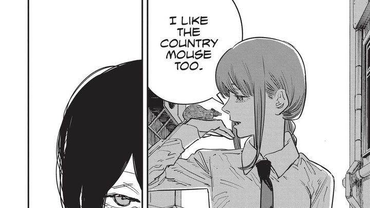 Makima bertemu dengan Reze. (dok. Shueisha/Chainsaw Man)