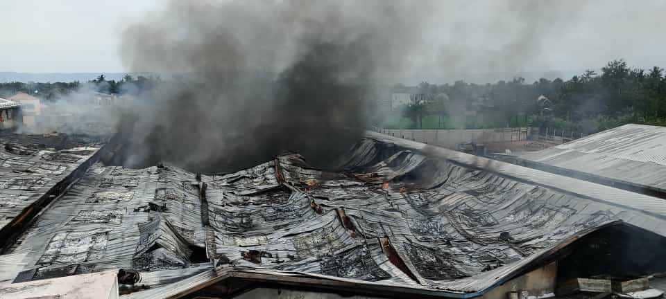 Pabrik garmen di Bantul kebakaran.(Dok.BPBD Bantul)