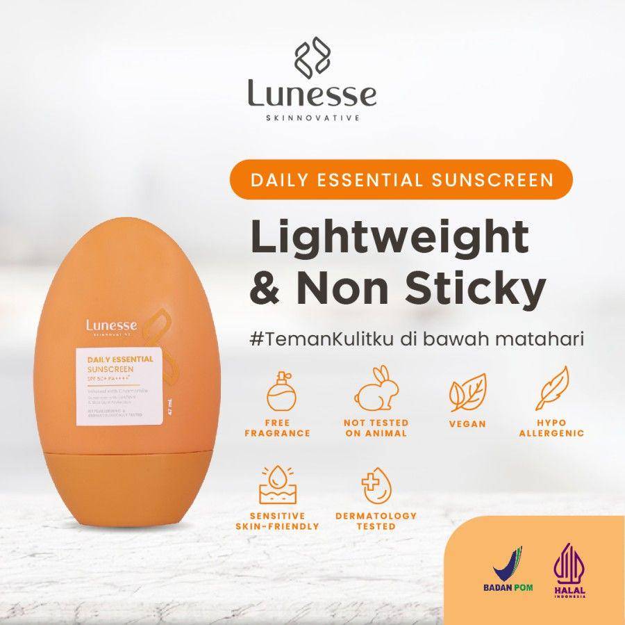 Lunesse Daily Essential Sunscreen (tokopedia.com/Lunesse Official Store)