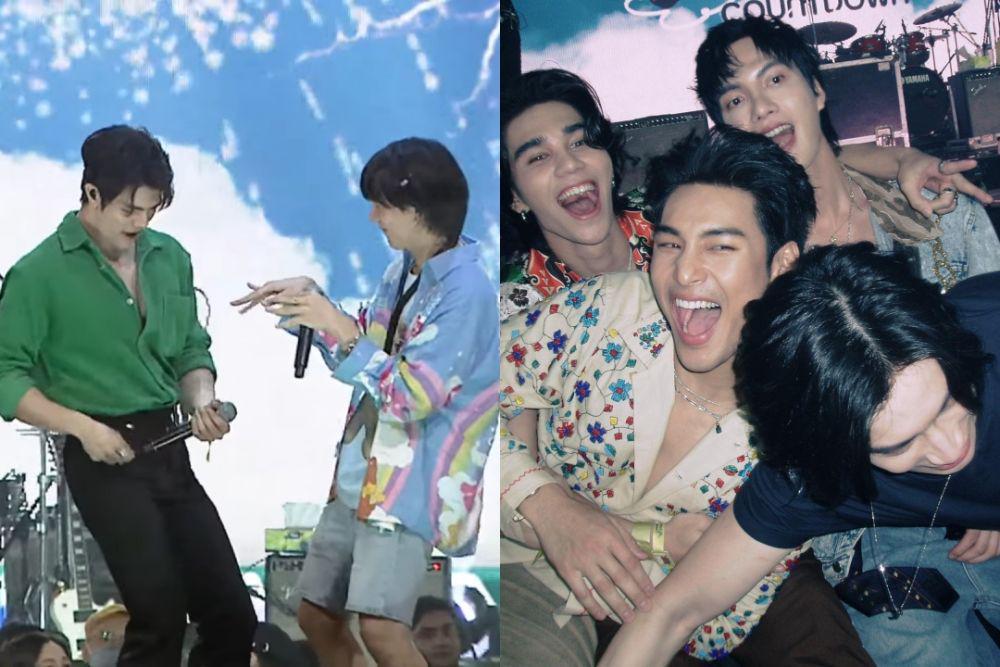 10 Momen Konser Tahun Baru Cast KinnPorsche The Series, Meriah!