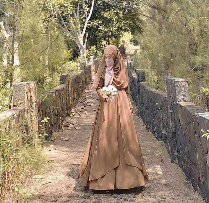 Ilustrasi gamis rumpi manik (Instagram.com/temporary)