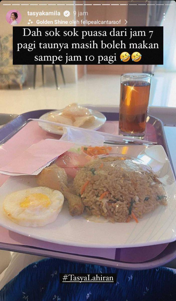makanan Tasya di RS (instagram.com/tasyakamila)