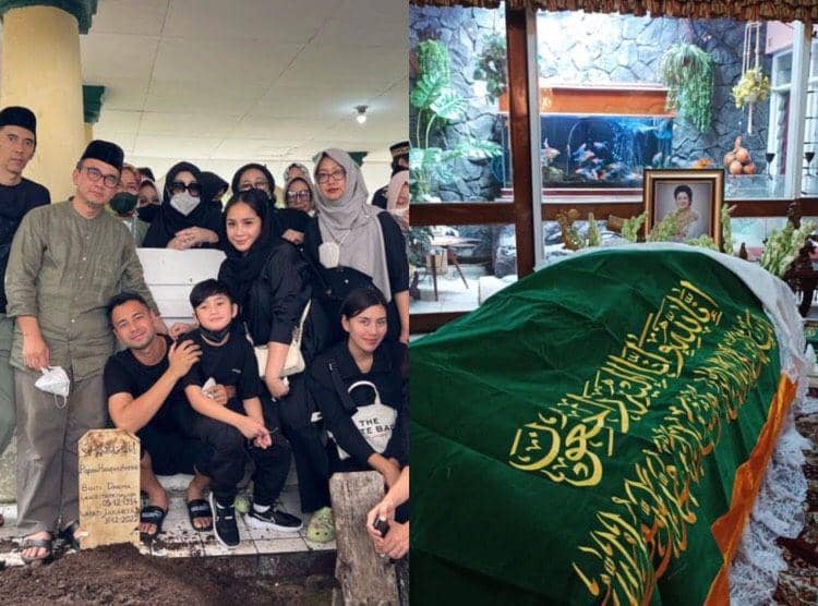 10 Potret Momen Pemakaman Mami Popon, Nenek Kesayangan Raffi Ahmad