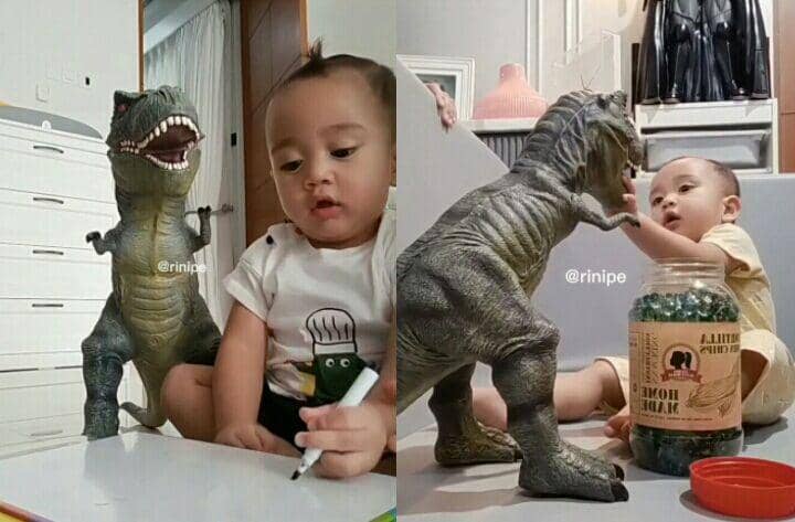 Bestie! 9 Momen Cipung Belajar dan Bermain Ditemani Dino Kesayangan
