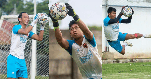 Kiper PSM Makassar yakni Rivky Mokodompit, Muhammad Ardiansyah dan Harlan Suardi. (Instagram.com/psm_makassar)