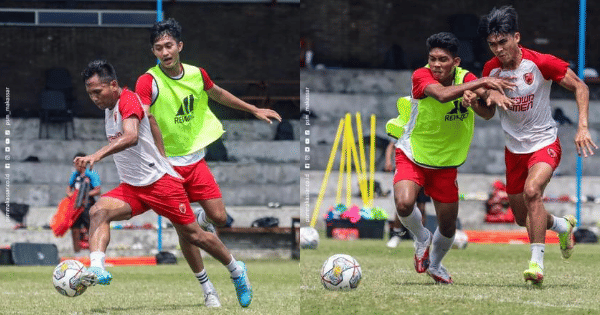 Para pemain PSM Makassar dalam sesi latihan di Yogyakarta pada 13 Desember 2022. (Instagram.com/psm_makassar)