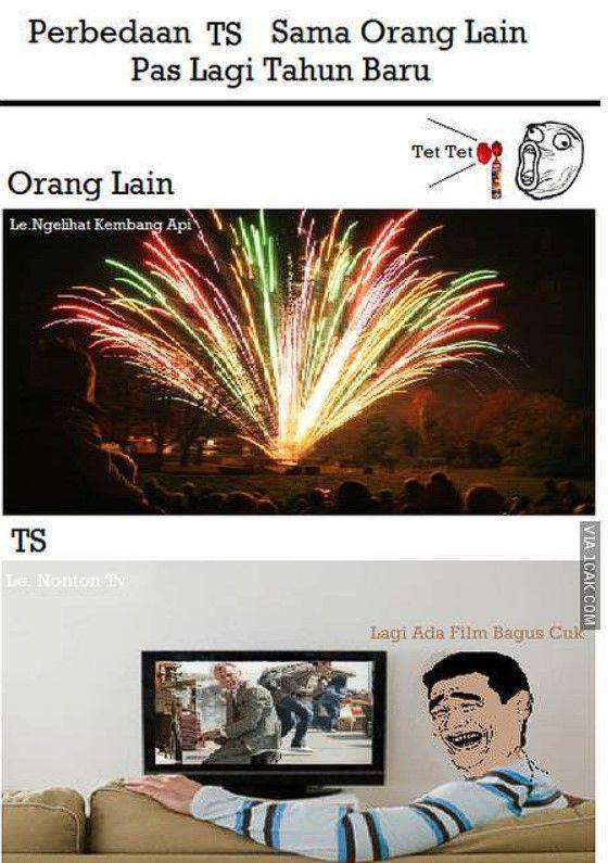 meme malam tahun baru gak ngapa-ngapain (1cak.com)