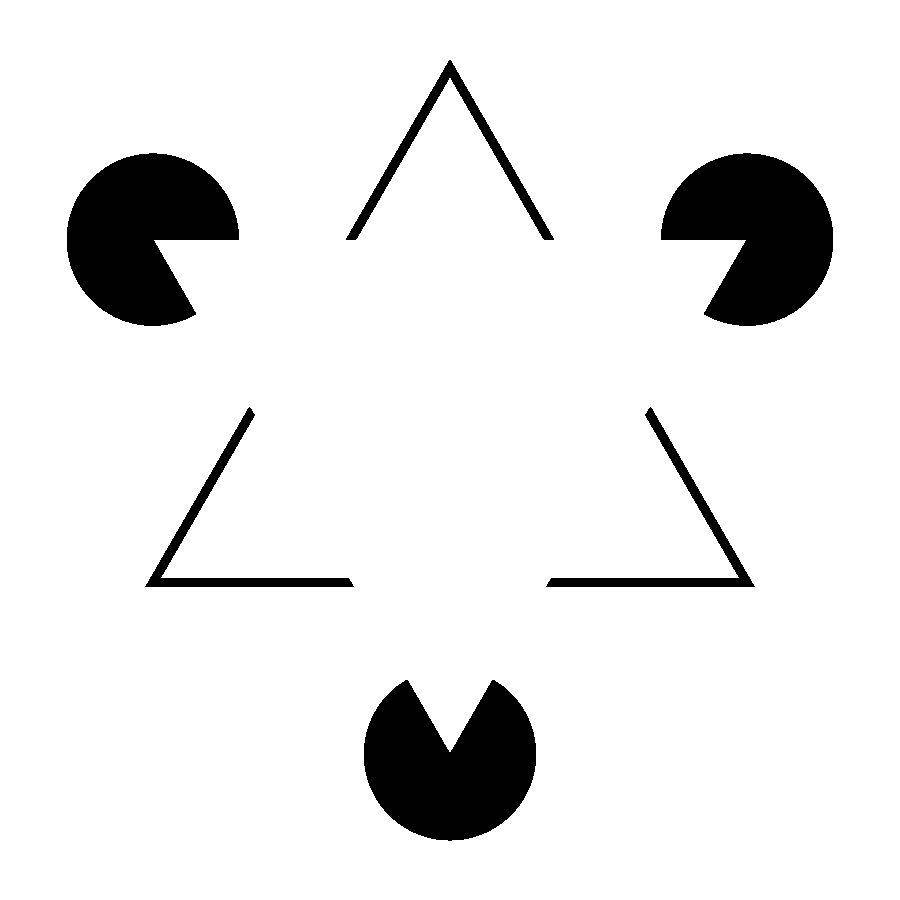 Ilustrasi kanizsa triangle (commons.wikimedia.org)