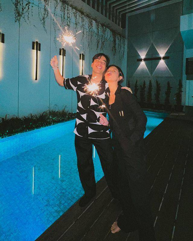 Gaya Artis Pria saat Merayakan Malam Pergantian Tahun 2023 (Instagram.com/vidialdiano)