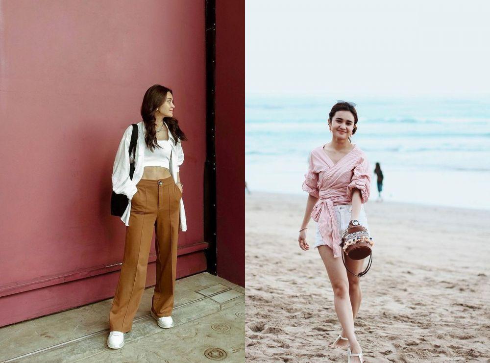 9 Inspirasi OOTD Liburan ala Michelle Ziudith, Pemain Kupu Malam