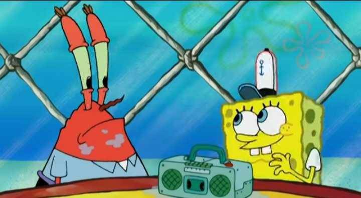 kena air liur (youtube.com/SpongeBob SquarePants Official)