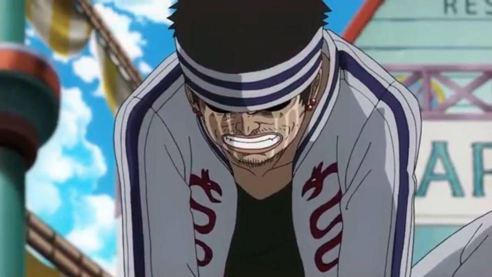 Gin menangis setelah tak mampu membunuh Sanji. (Dok. Toei Animation/One Piece)