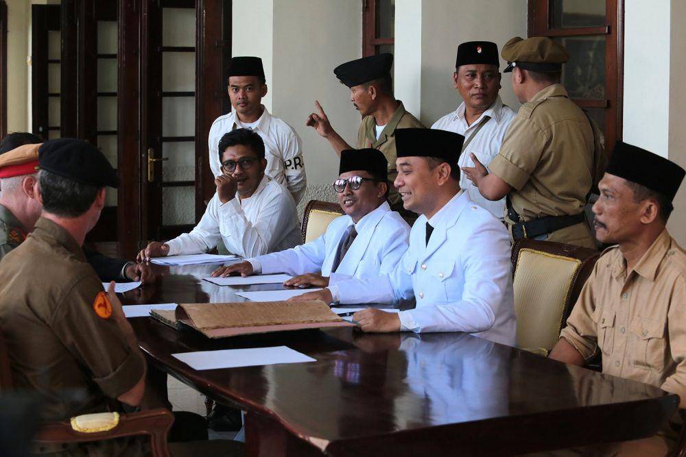 Pembuatan Film Soera Ing Baja. (Dok. Diskominfo Kota Surabaya).