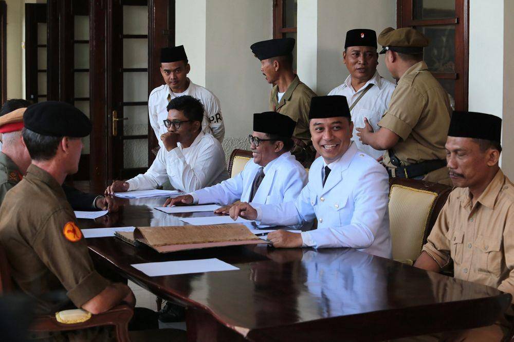 Pembuatan Film Soera Ing Baja. (Dok. Diskominfo Kota Surabaya).