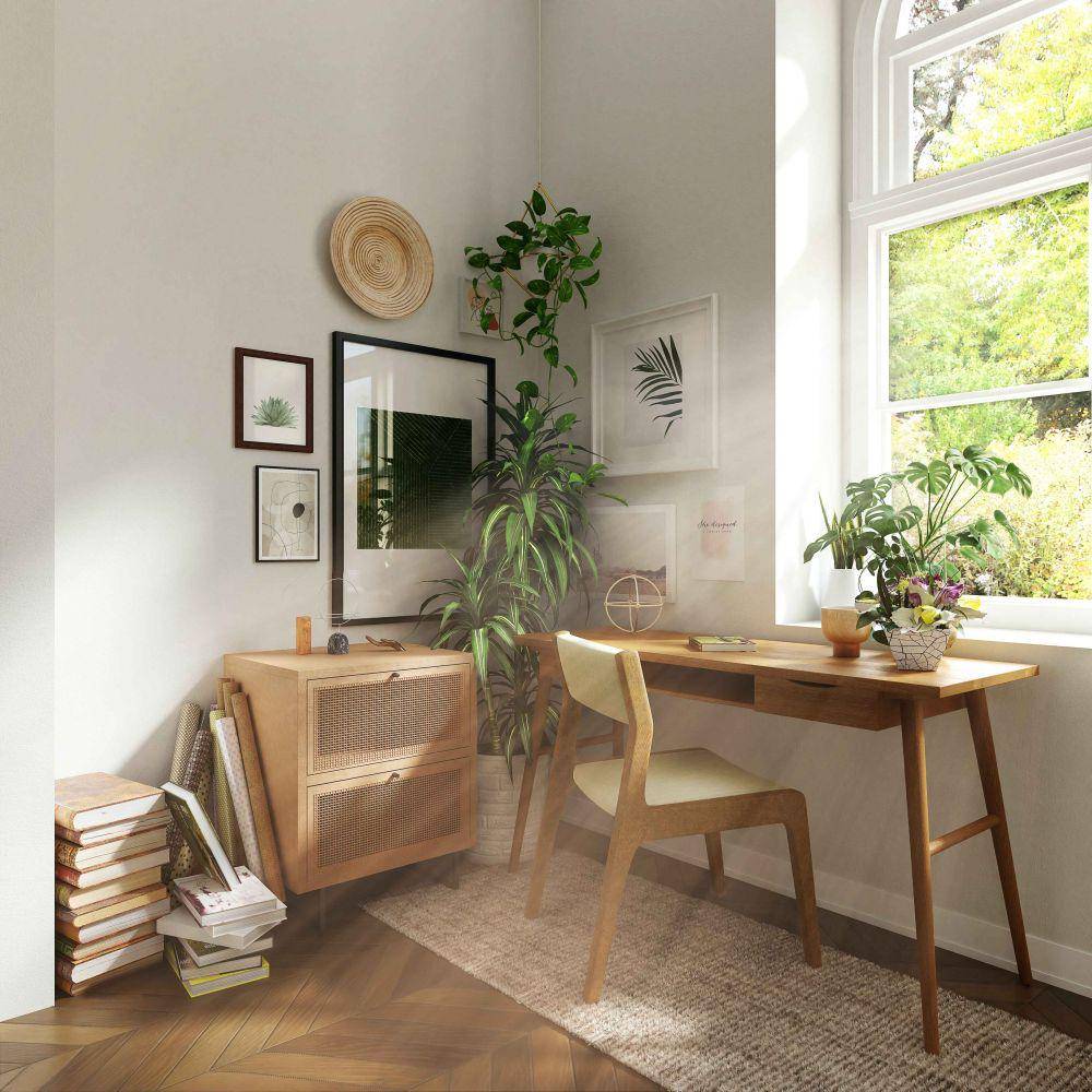 inspirasi dekorasi ruang kerja di rumah (unsplash.com/Spacejoy)