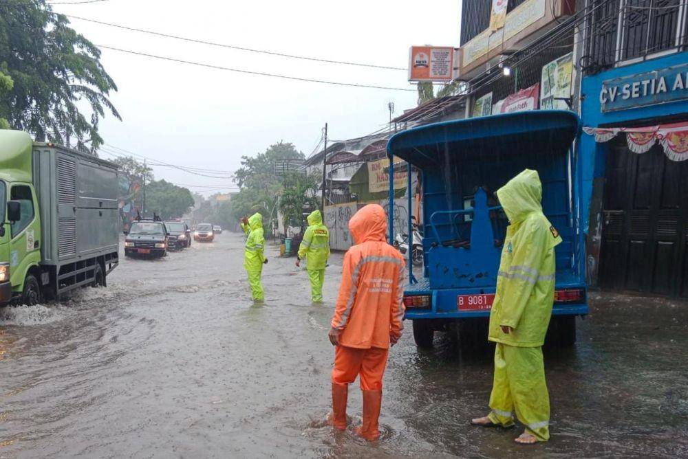 Banjir di kawasan Jakarta Utara. (Dok. Humas Pemkot Jakarta Utara)