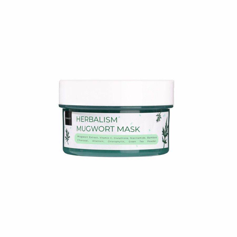 Scarlett Whitening Herbalism Mugwort Mask (shopee.co.id/jcm.shop)