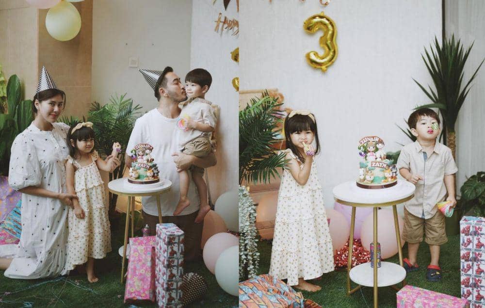 9 Potret Perayaan Ulang Tahun Ke-3 Zayn dan Zunaira, Makin Gemas!