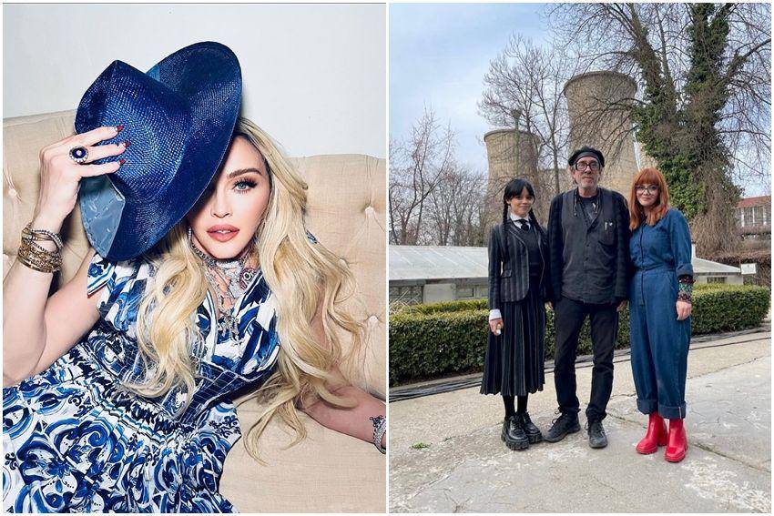 kolase potret Madonna dan Tim Burton (instagram.com/madonna | instagram.com/timburton)