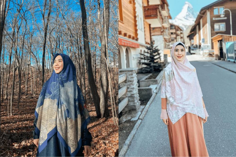 gaya busana syari untuk travelling ala Oki Setiana Dewi (instagram.com/okisetianadewi)