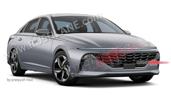 Renderan digital Hyundai Verna 2023 (Rushlane.com)
