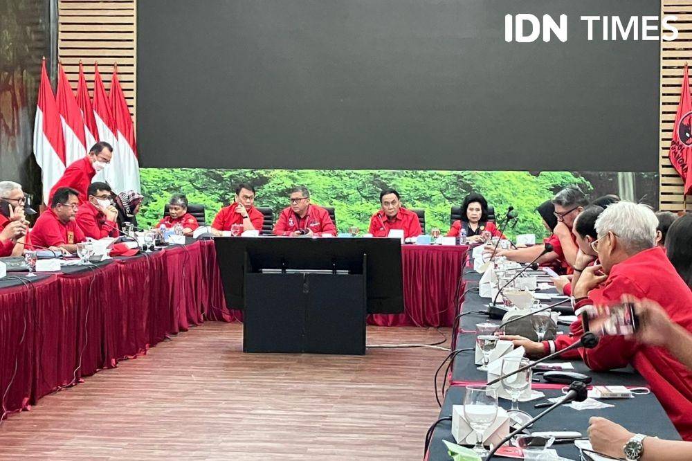 Konferensi pers persiapan HUT ke-50 PDIP (IDN Times/Ilman Nafi'an)