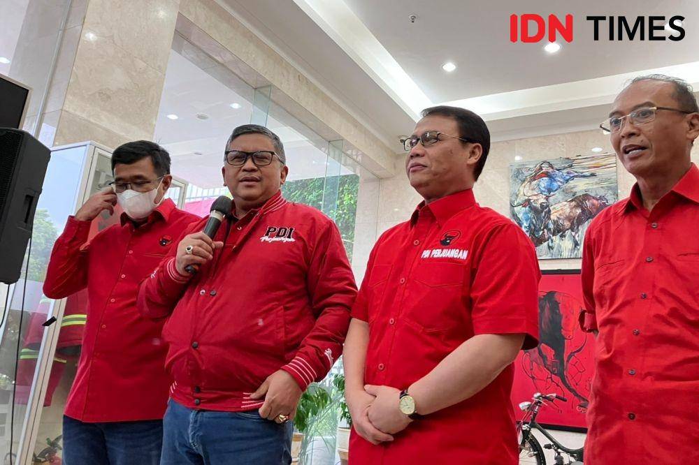Konferensi pers persiapan HUT ke-50 PDIP (IDN Times/Ilman Nafi'an)