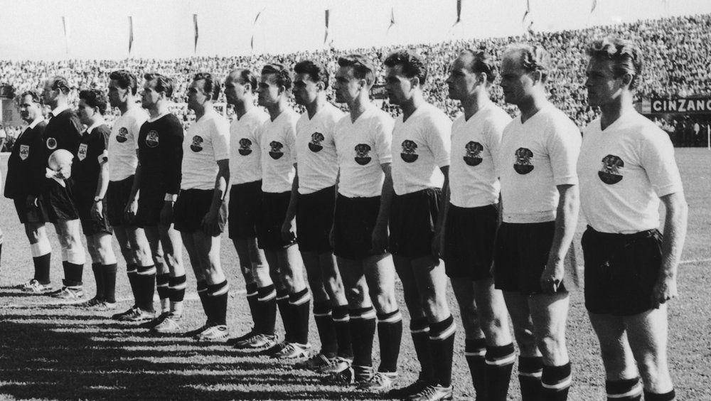 Timnas Austria ikut serta di Piala Dunia 1954. (twitter.com/FIFAWorldCup)