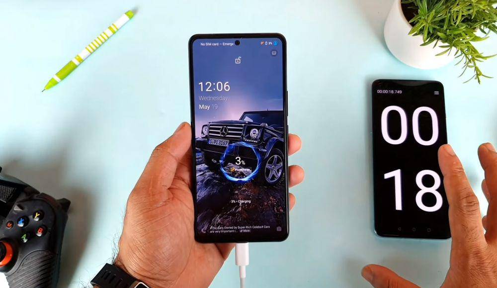 potret fast charging 66W (dok. youtube.com/Sai Tech Guru)
