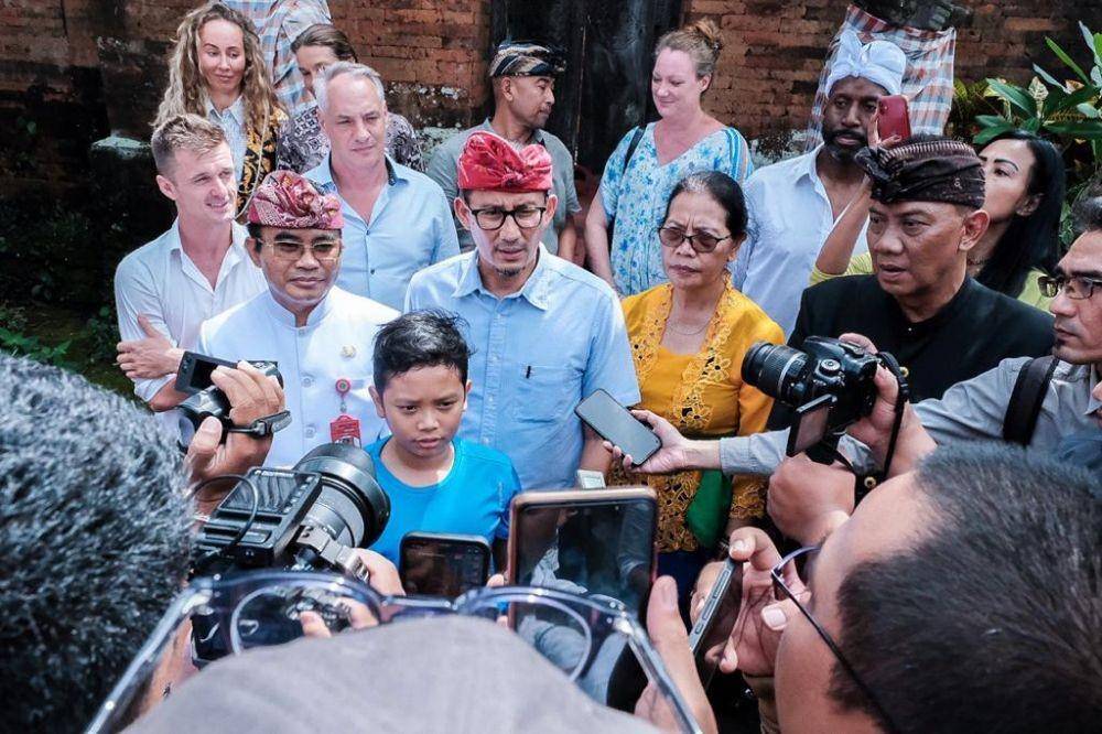 Menparekraf, Sandiaga Uno usai bertemu dengan sejumlah investor dalam " Investment Gathering", Sabtu (31/12/2022) siang di Puri Anyar Baturiti Kerambitan, Tabanan, Bali. (Dok. Kemenparekraf)
