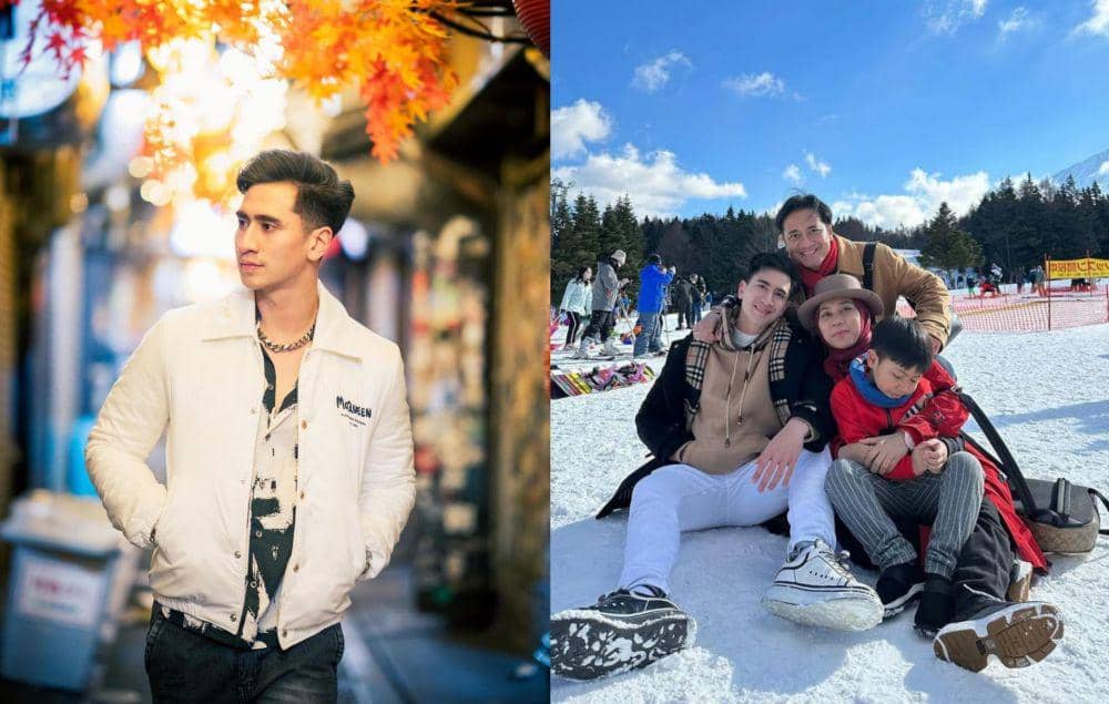 9 Potret Verrell Bramasta Liburan ke Jepang, Main Salju sama Keluarga!