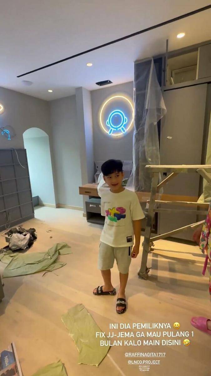 kamar dan playroom baru Rafathar dan Rayyanza (instagram.com/lucianahasan)