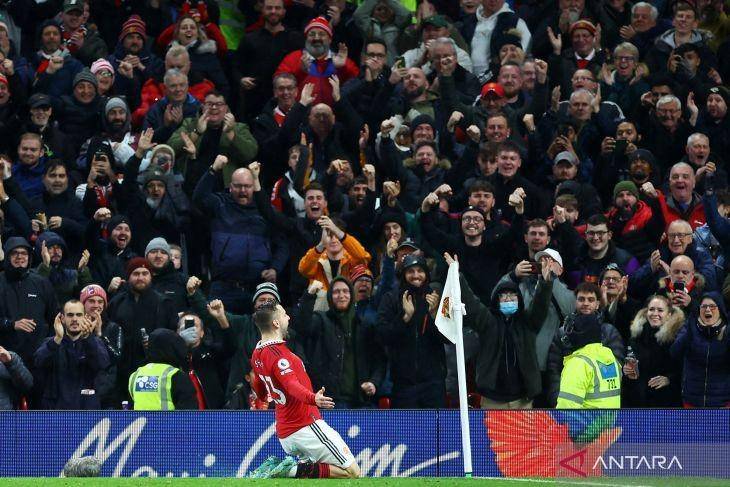 MU sukses menang atas Bournemouth di Premier League. (ANTARA FOTO/REUTERS/Carl Recine)
