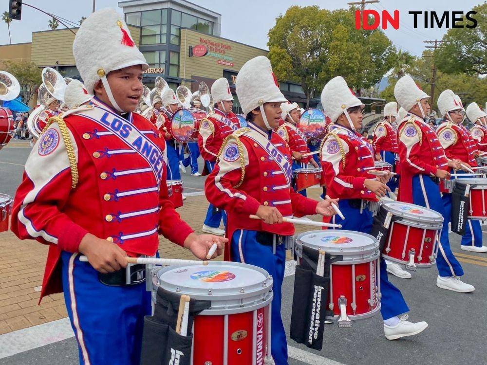 Raditya Pratama Nugroho, anak asal Indonesia yang ikut serta dalam Parade Bunga Pasadena di Amerika Serikat. (dok. KJRI LA)